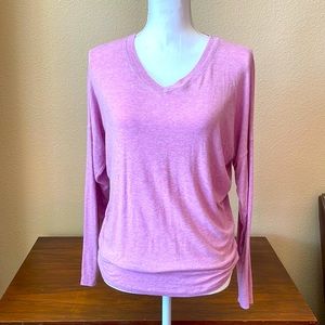 Cabi pink V neck long sleeve